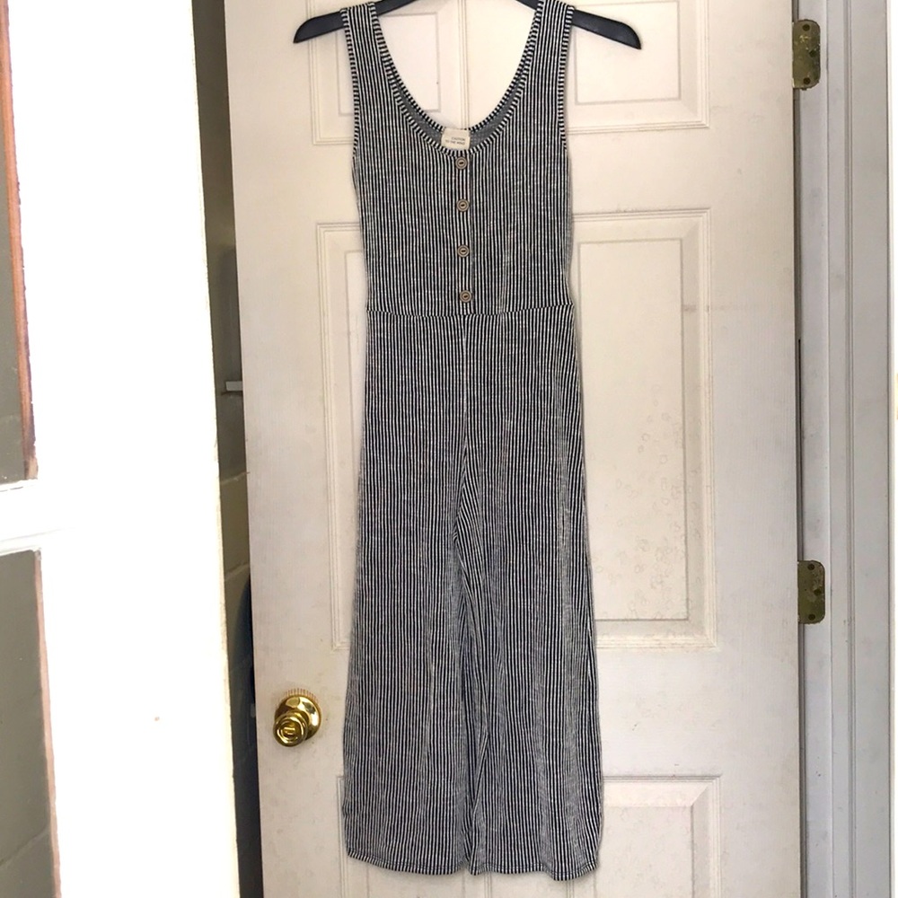 Wide leg tank romper